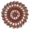 Crochet Envy Lacey Doily 6" Round / Ginger Spice